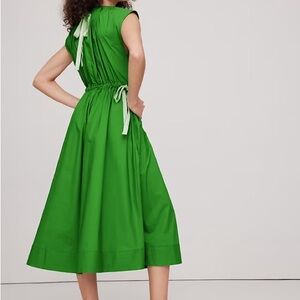 Banana Republic Vibrant Green Midi Dress
